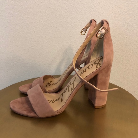 Sam Edelman Shoes - Sam Edelman Yaro Block Heel Sandal 9.5 Pink Suede